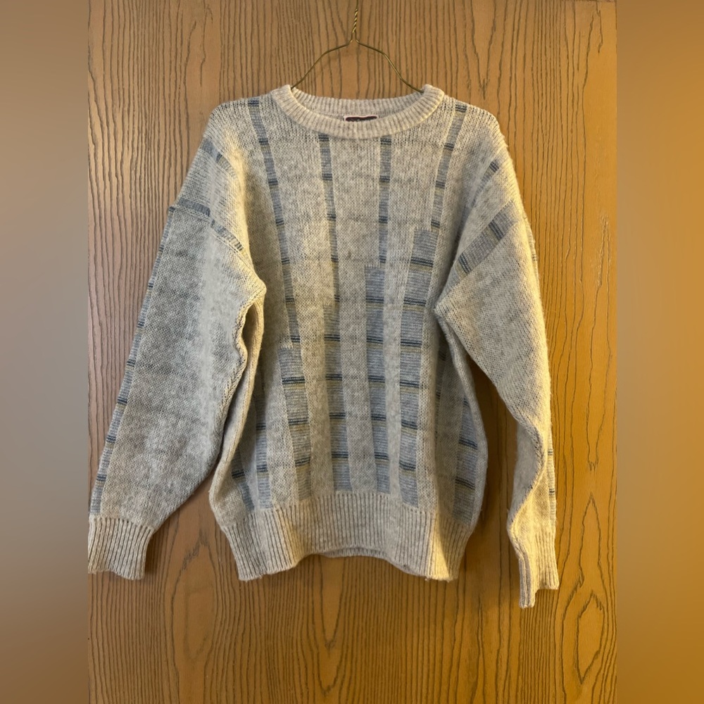 100% Wool Samband of Iceland Plaid Sweater